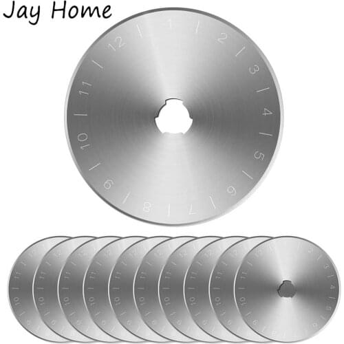 5/10Pcs 45MM Rotary Cutter Blades Stainless Steel Rotary Replacement Blade Cutting Blades Quilting Patchwork Crafts Sewing Tools