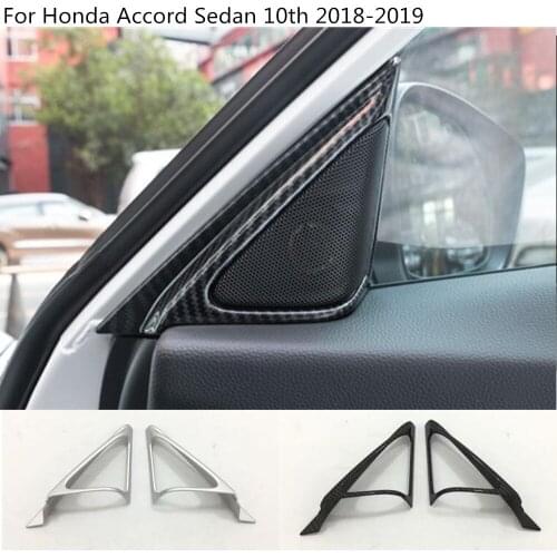 Car Body A Column Audio Speak Window Windshield Side Triangle Lamp Trim Part 2pcs For Honda Accord Sedan 10th 2018 2019 2020