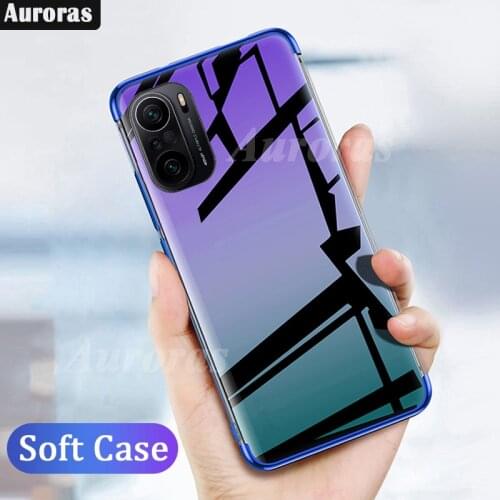 Auroras For Xiaomi Poco X3 Pro Case Soft Transparent Plating Cover For Poco F3 Shockproof Antioxidant Case