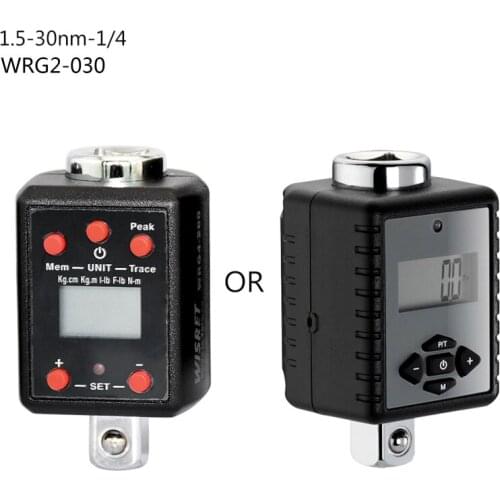 Digital High Torque Wrench 1.5-1000nm Adapter 1/4 3/8 1/2 3/4 Drive Microtorque