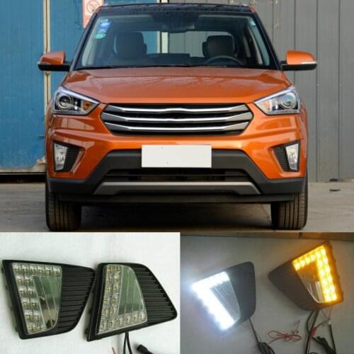 For Hyundai ix25 Creta 2014 2015 2016 Driving DRL Daytime Running Light fog lamp Relay 12V LED Daylight car styling