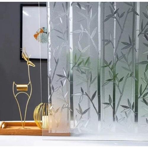 Electrostatic Frosted Glass Sticker Toilet Bathroom Privacy Window Grille Film Anti-Ultraviolet Translucent And Opaque