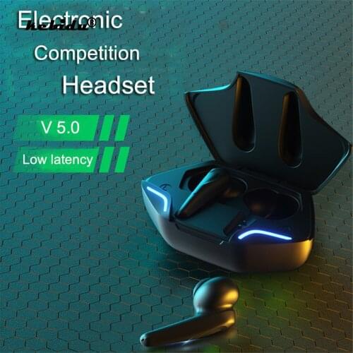 Kebidu TWS Low Latency gaming headset Bluetooth5.0 With Microphone Wireless Noise Cancelling Earphones Earbuds Support Dropship