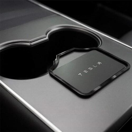 Xburstcar Center Console Key Card Holder for Tesla Model 3 Model3 2017 - 2020 Prevent Key Sensing Area Behind The Cup Holder