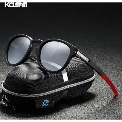 KDEAM Stylish 2021 New Design TR90 Polarized Men Sunglasses Travelling Personalized Women Trendy Shades Gafas de sol UV400