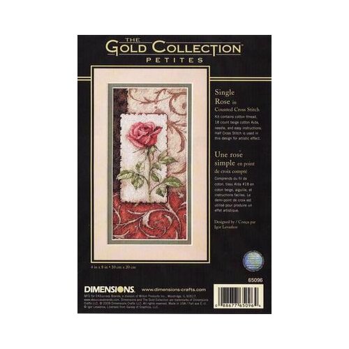 6-Bonnie Rabbit - Birthday cross stitch kit Animal cotton thread Love lock canvas stitching embroidery DIM65096 Single Rose