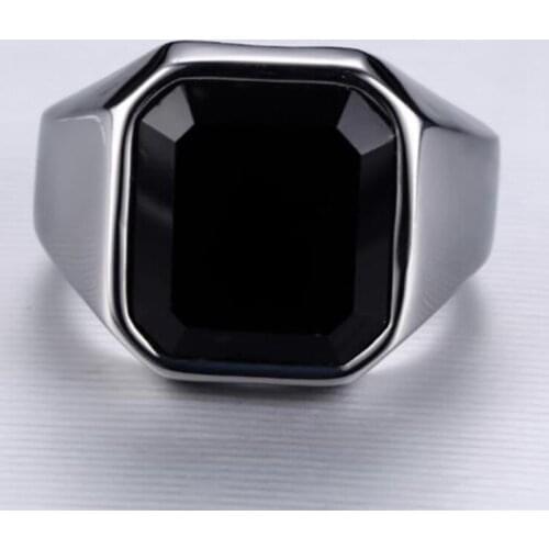 New Trendy Geometric Bohemian Crystal Inlaid Ring Mens Ring Fashion Metal Crystal Ring Accessories Party Jewelry