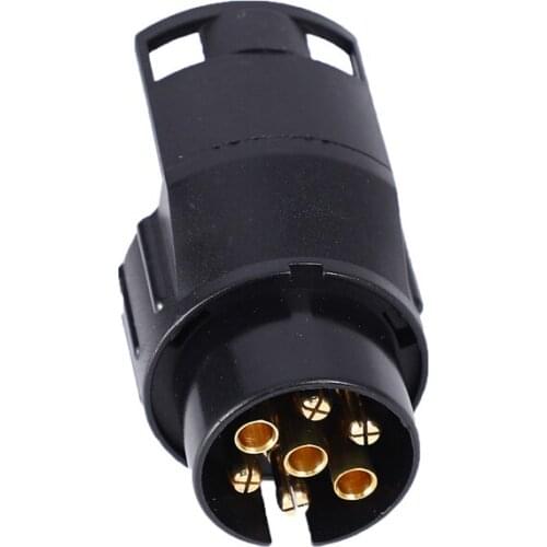 7 To 13 Pin Adapter Trailer 12V Caravan Truck Towbar Towing Electrical Converter N Type Plastic