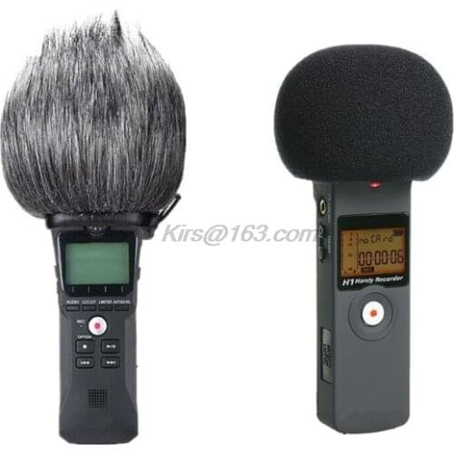 Furry Windscreen Muff Cover Foam Filter Microphone Windproof Cover for Zoom H1