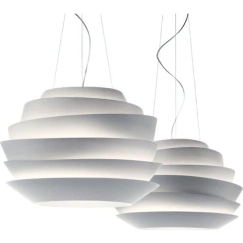 Replica Le Soleil Wave White Rose Suspension Pendant Lamp hanging light design VICENTE GARCIA JIMENEZ diameter 63cm