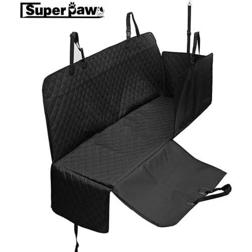 Luxury Black Dog Car Protector Cover Nonslip Zipper Pet Dog Car Seat Hammock Outdoor Puppy Kitten Car Travel Accessories YGB02