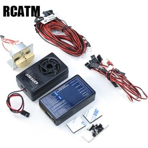 RC Truck Voice Light Vibration System For 1/14 Tamiya RC Truck SCANIA R470 R620 VOLVO FH16 ACTROS 3363 MAN TGX LESU HERCULES