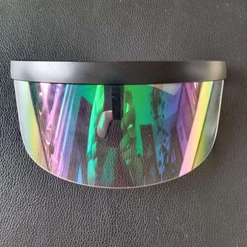 Oversized Lens Anti-Peeping Anti-saliva Protective Sunglasses Fashion Outdoor Anti-UV Eye Protection Sunglasses -MX8