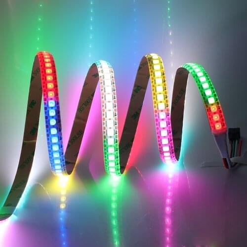 RGB LED Strip Light 5050 WS2812B Full Color Pixel Light DC5V LED light Tape Ribbon 60Leds/m 144Leds/m Addressable LED Lamp 1m 2m