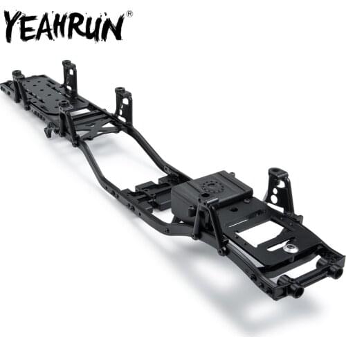 YEAHRUN 6x6 Aluminum & Carbon Chassis Frame For 1/10 Axial SCX10 90046 90047 90027 90028 RC Rock Crawler Car Upgrade Parts