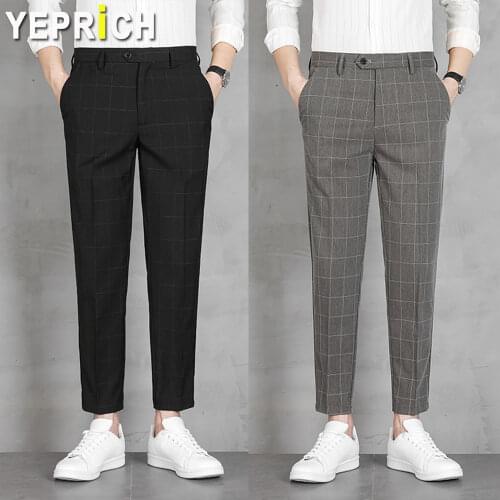 Yeprich Men's Checked Trousers