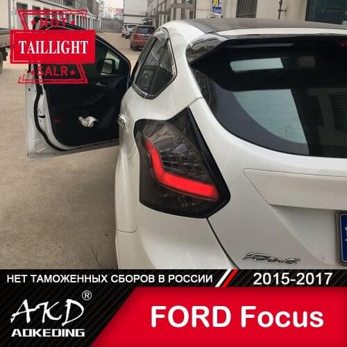 Tail Lamp For Car Ford Focus 2015-2017 Focus LED Tail Lights Fog Lights Day Running Light DRL Tuning Cars Accessories