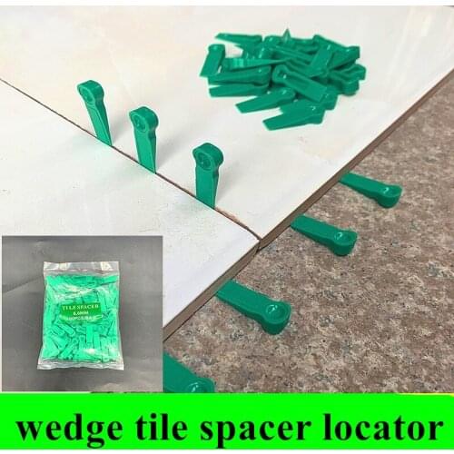 100pc Reusable Wedge tile spacers 2mm Gap gasket Carrelage wall Leveler locator laying flat ceramic floor tiling leveling system
