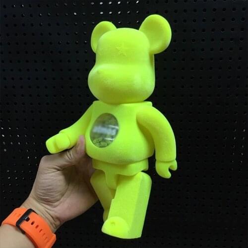 11inch 400% Bear Models Bearbricklys Action Figures Transparent Brick Bear Model Figures Home Decoration DIY Fruit Dolls Toys