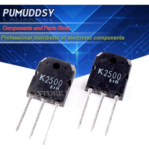 2PCS 2SK2500 K2500 MOSFET TO-3P TO3P TO247 IC