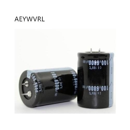 50PCS 6800UF 100V 100v6800uf Electrolytic Capacitor Radial 35x50mm