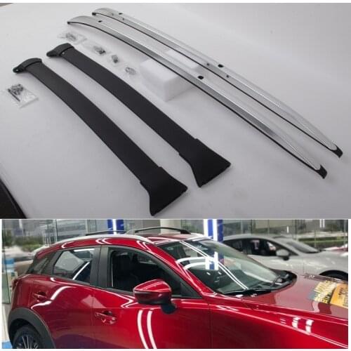 4 pieces Aluminium for Mazda CX-3 CX3 2016 2017 2018 2019 2020 baggage luggage roof rack roof rails cross bar