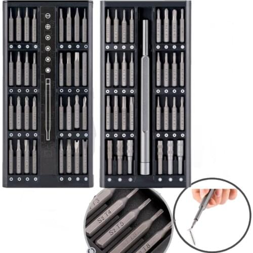 63 In1 Screwdriver Set Precision Screw Driver Torx Bit Magnetic Hex for Smart Home Mobile Phone Tablet Repair Precision Tool kit