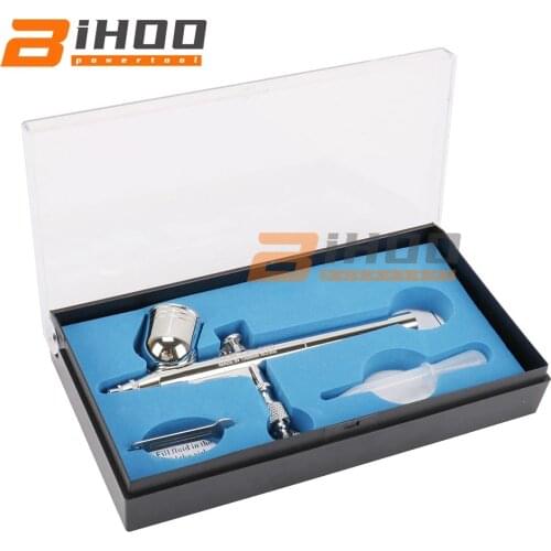 Airbrush Gun Set with Cleaning Tool 0.3mm Nozzle Air Brush Spray Gun for Model Paint Body Tattoo Nail Art Makeup Air-brush Set