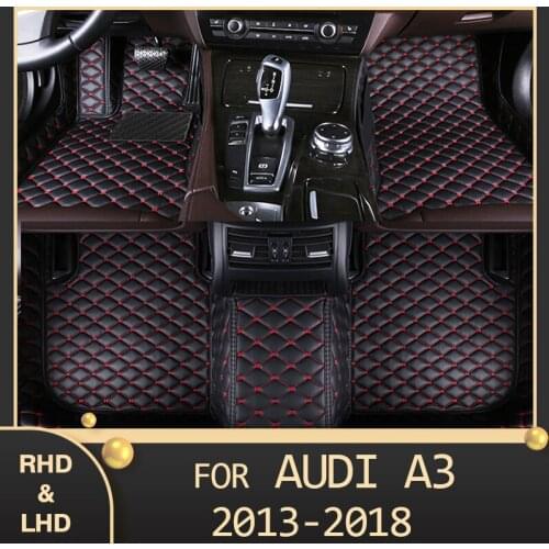 MIDOON Car floor mats for AUDI A3 Sedan 2013 2014 2015 2016 2017 2018 Custom auto foot Pads automobile carpet cover