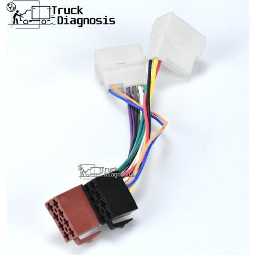 12-033 Car Radio Stereo ISO Wiring Adapter Cable Connector for HYUNDAI iX35 Solaris i25 Verna Accent For KIA Sportage Rio