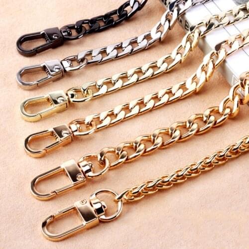 Long 100cm Metal Purse Chain Strap Handle Handle Replacement For Handbag Shoulder Bag 3 Color