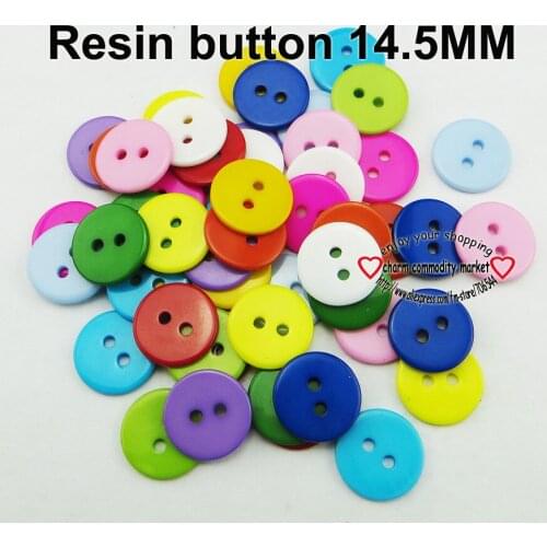 Hot Sale Random Mixed 2 Holes Resin Buttons Scrapbooking Decorative Buttons Apparel Sewing R-269