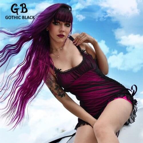 Летние платья с кружевом Gothic Black China At AliExpress