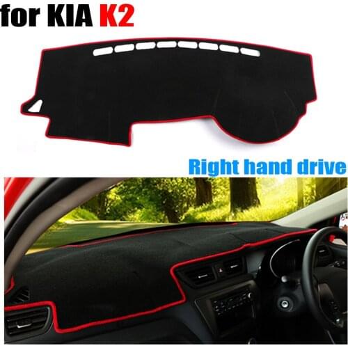 Car dashboard cover mat for KIA K2 all the years Right hand drive dashmat pad dash covers auto dashboard accessories