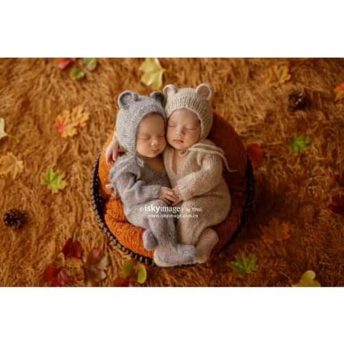 Cute Animal Bonnet Baby Footed Romper Footie Baby Boy Outfit Jumpersuits Infant Clothes Hooded Romper Bear Hat Newborn Girl Hat