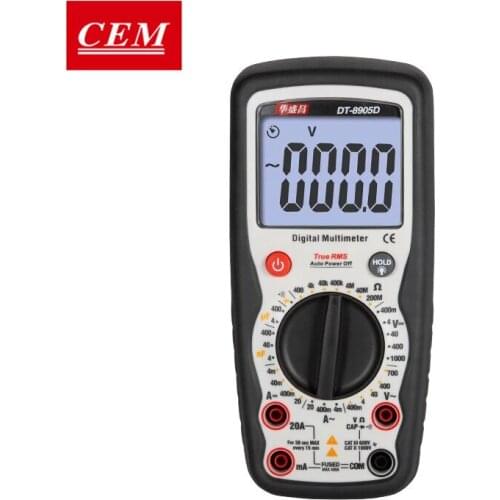 CEM New Original Digital Professional Digital Multimeter High-precision Portable Manual Range Anti-Burn Full Protection DT 8905D