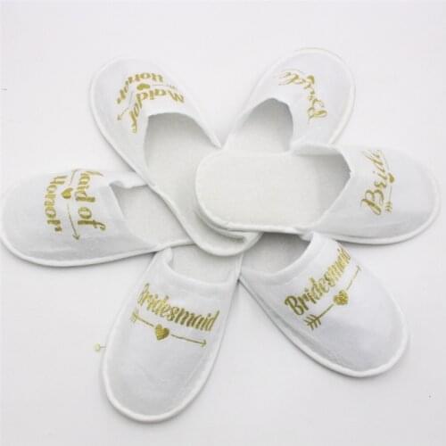 Party decoration disposable slippers hen night party bride team bridesmaid shower wedding decoration gift bachelorette party-C