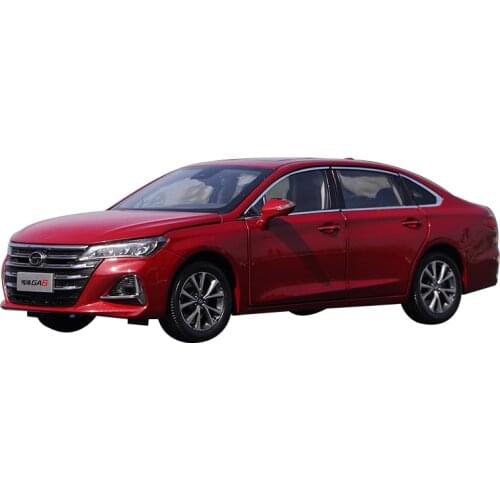 Original authentic GAC Trumpchi 1:24 GA6 2019 red diecast alloy scale car model for toy gift, promotional gift