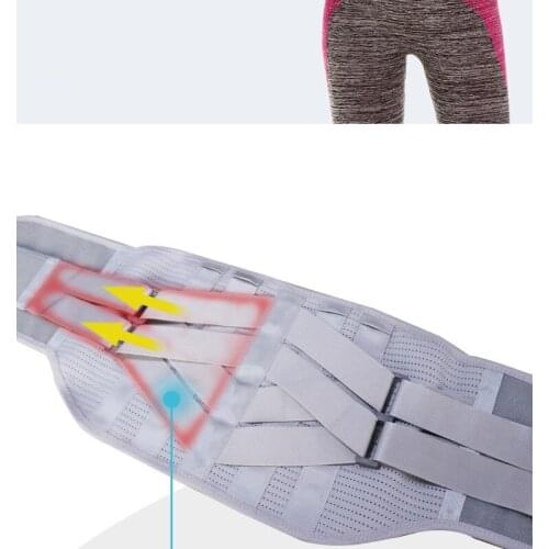 Lumbar Support Belt Back Braces Tourmaline Self-heating Magnetic Therapy Breathable Waist Treatment Lumber Muscle Strain