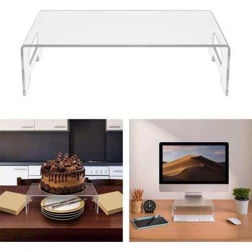 Monitor Riser Computer Stand PC Desk Stand for Keyboard Storage & Multi-Media Laptop Printer TV Screen