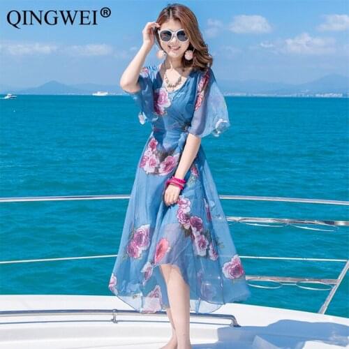 QINGWEI Elegant Summer Dresses