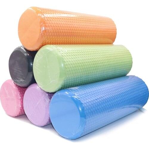 30/45/60cm EVA Yoga Foam Roller Training Colume Rollor Fitness Deep Tissue Massage Exercise Pilates Body Building Back Massager
