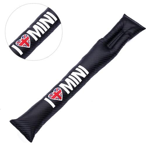 Carbon fiber style Seat crevice Leak proof plug Stick filling for BMW MINI Cooper Tattoo Clubman F55 F56 F60 R60 R61 Accessories