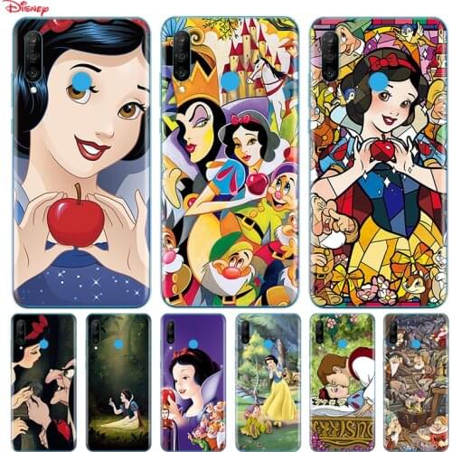 TPU Silicone Cover Princess Snow White For Huawei P40 P30 P20 Pro P10 P9 P8 Lite E Plus 2019 2017 Phone Case