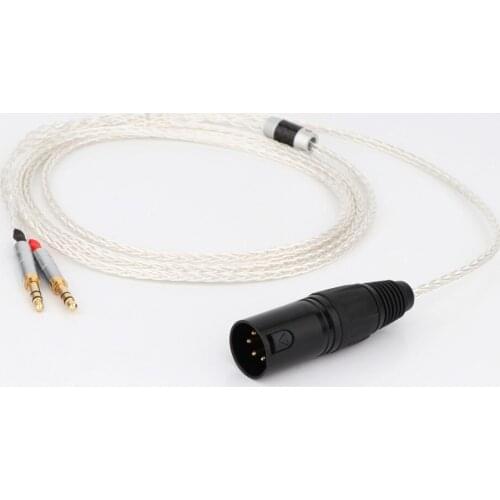 XLR Balanced 8 Core Headphone Earphone Cable For Denon AH-D600 D7100 Hifiman Sundara Ananda HE1000se HE6se he400i he400se Arya