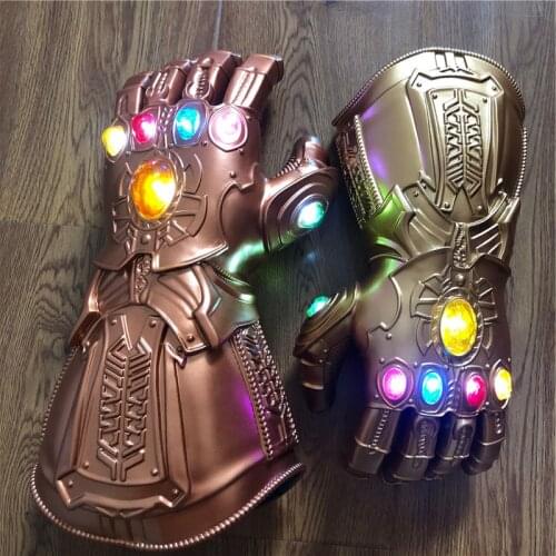 1: 1 4 Gauntlet Gloves War Light LED Action Figure Cosplay Prop Halloween Gift Children