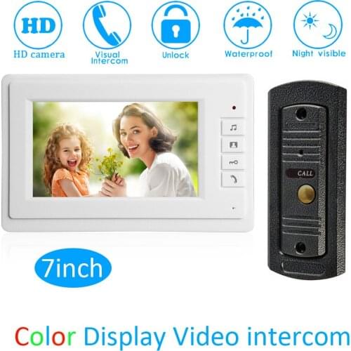1 Set) 7 inch Monitor Home Improvement Video Door Phone Home Security Digital Doorbell Door Access Control Intercom