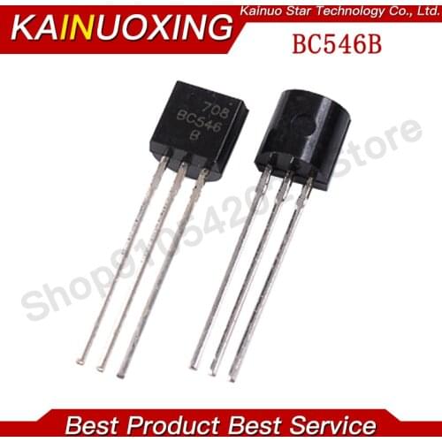 100PCS BC546 TO-92 BC546B TO92 546B new triode transistor