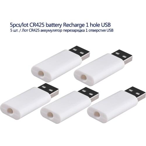 5pcs/lot Fishing Floats Rechargeable CR425 USB For LED Fishing Buoy Suit for Electric Buoy 1 Hole 2 Holes for Choose USB Tools