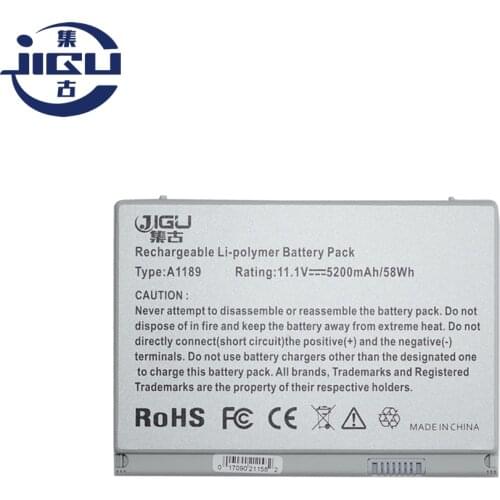 JIGU Laptop Battery For APPLE MacBook Pro 17" LL/A MA897X/A MB166*/A MB166LL/A MB166X/A A1189 MA458 MA458 /A